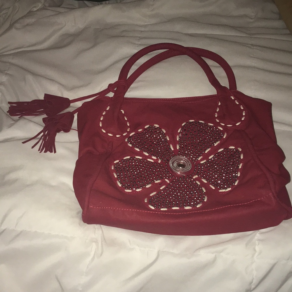 Red flower purse!